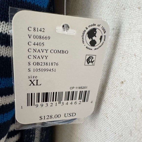 Free-est Miller Striped Sweater Set Navy Combo XL NWT ☀️🍂🥶🌼 - Picture 3 of 8